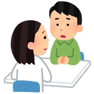 笑顔の訪問看護師イラスト